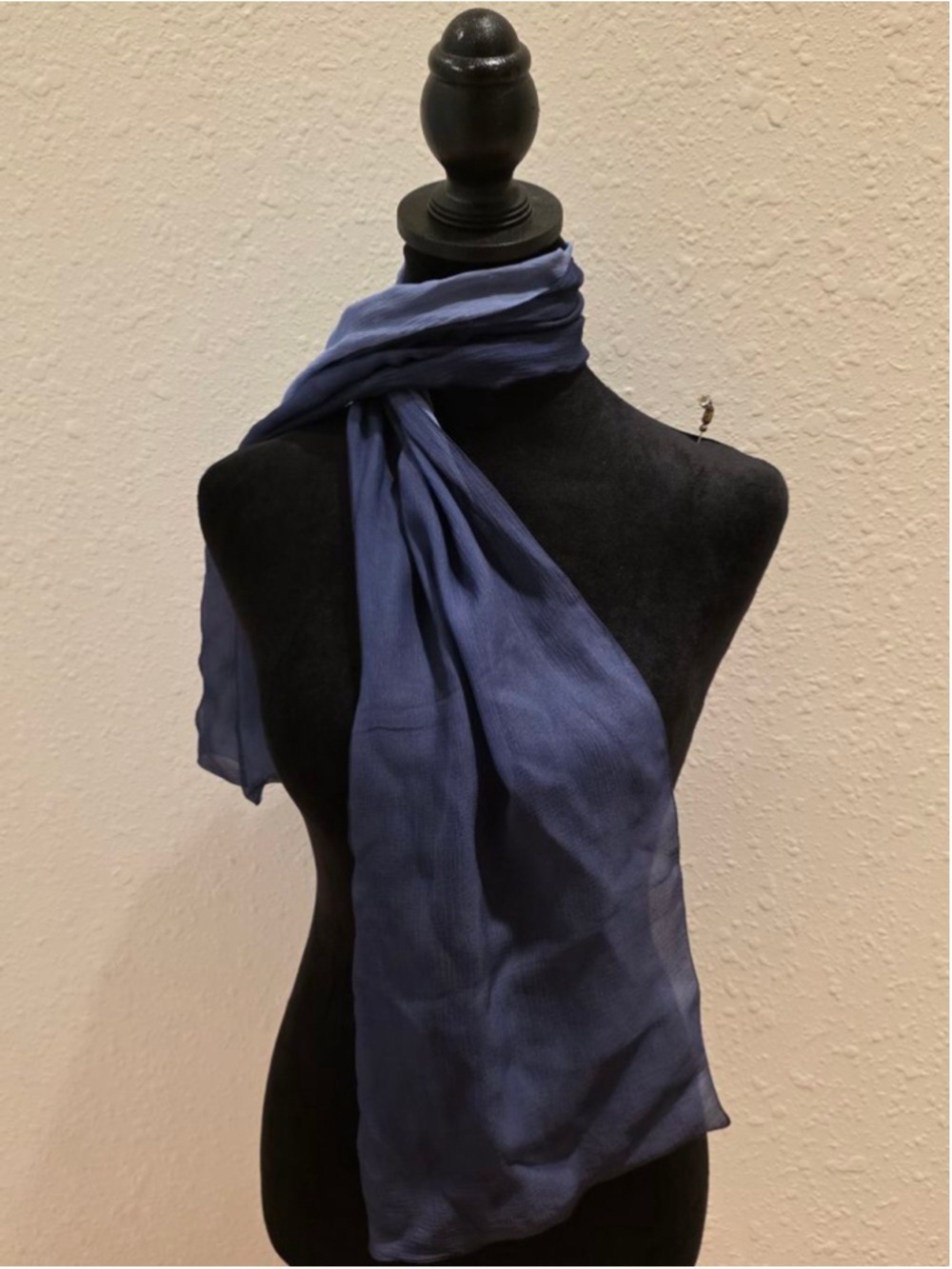 Women's Unbranded Blue One Size Scarf - Picture 6 of 7